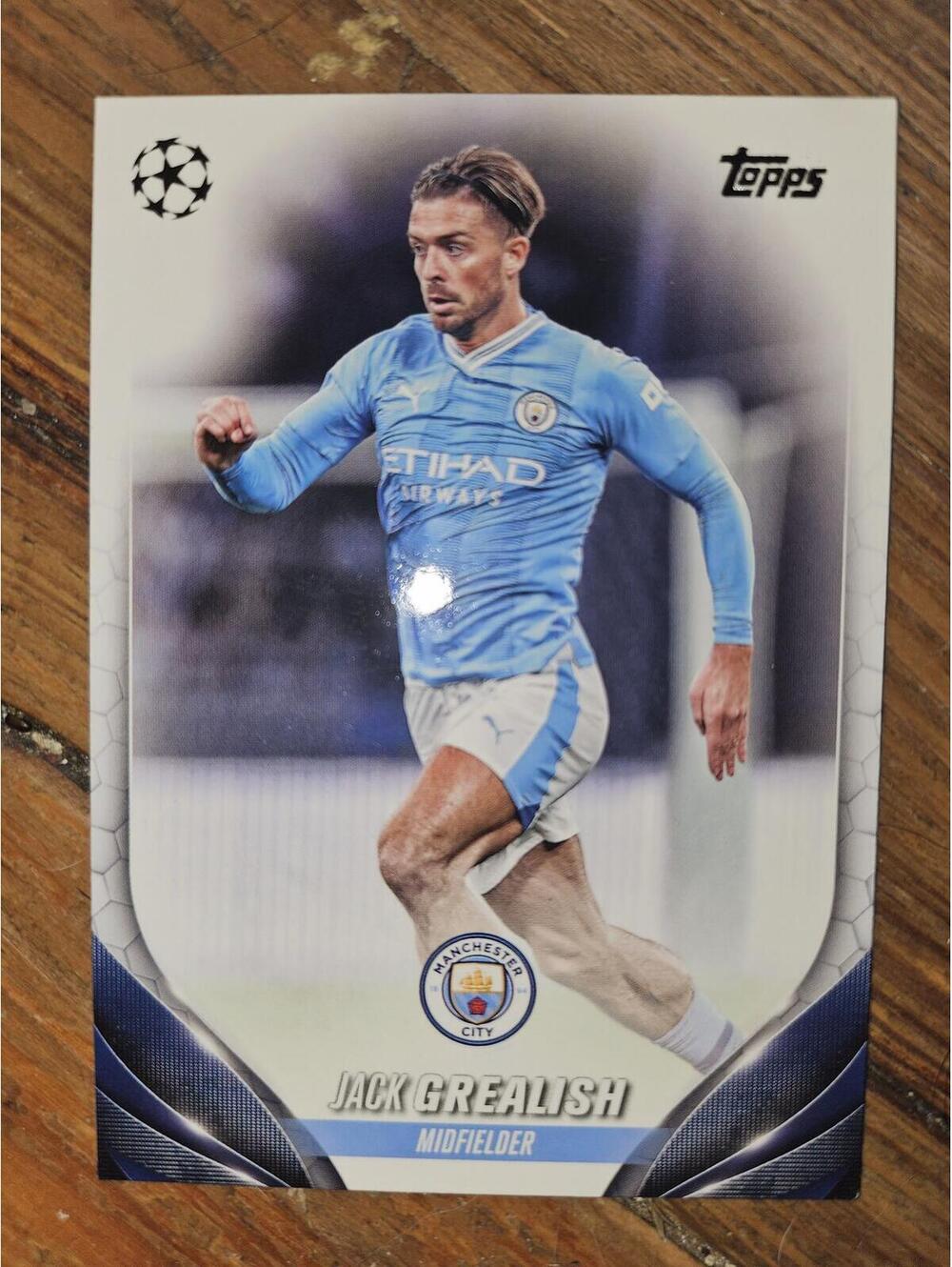 2023-24 Topps UEFA Club Competitions Jack Grealish #124 Manchester City Card